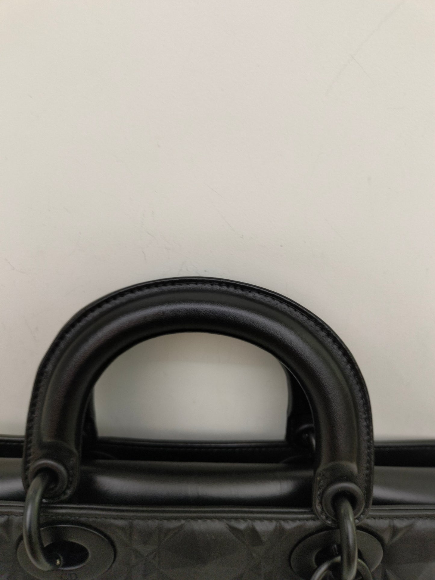 Dior Lady D'Joy Medium Cannage Diamond All Black 2022