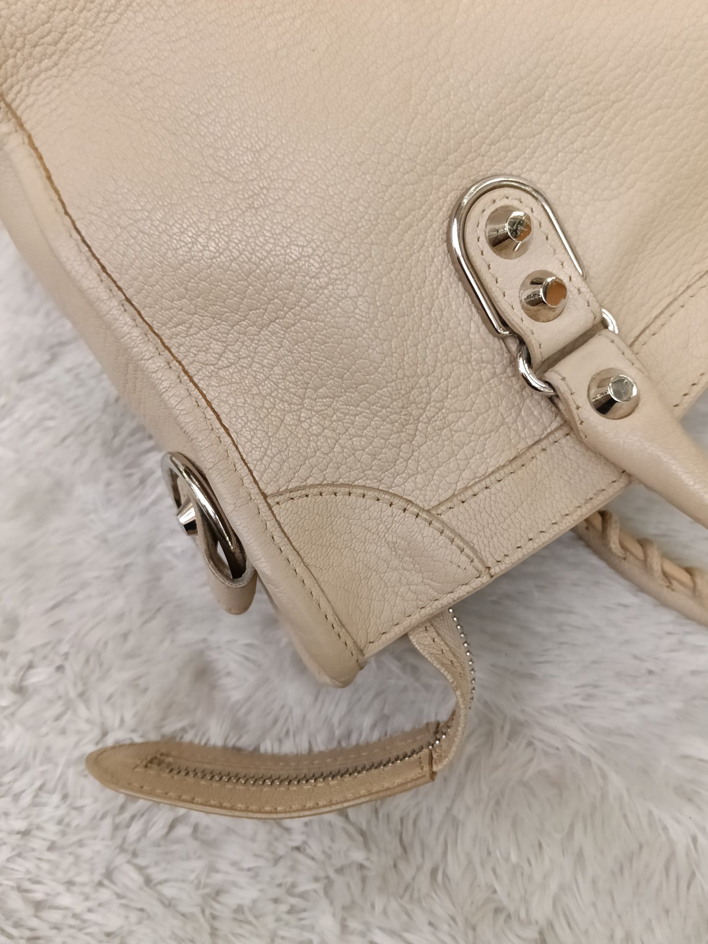 Balenciaga Small City Edge Beige SHW 2018