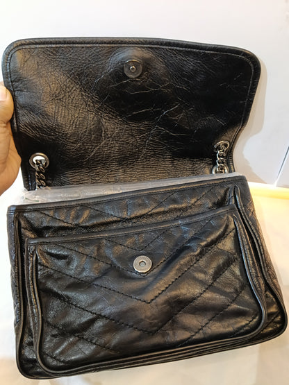 YsL Niki Medium Calfskin Black RHW 2019