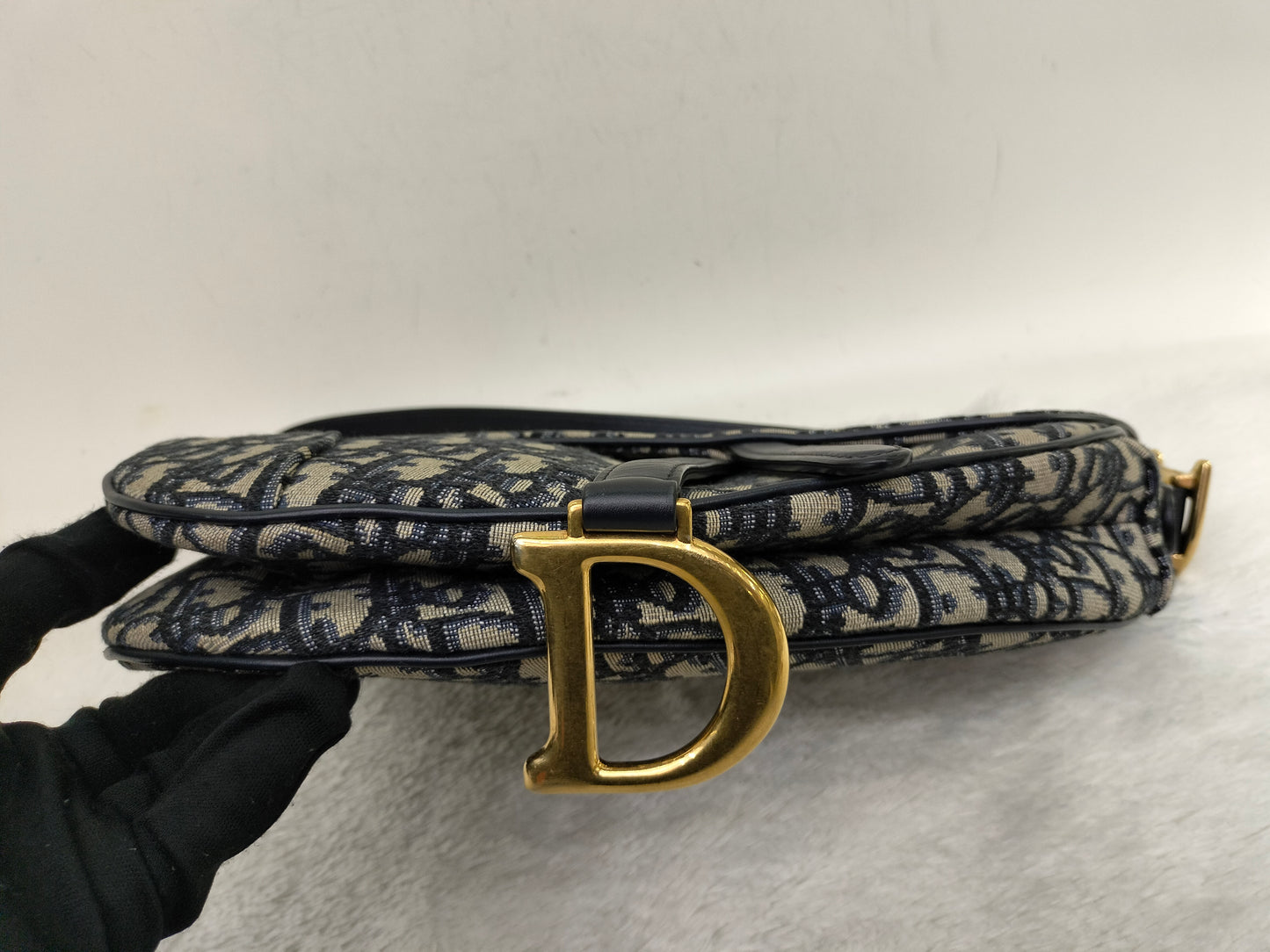 Dior Saddle Medium Oblique Navy GHW 2018