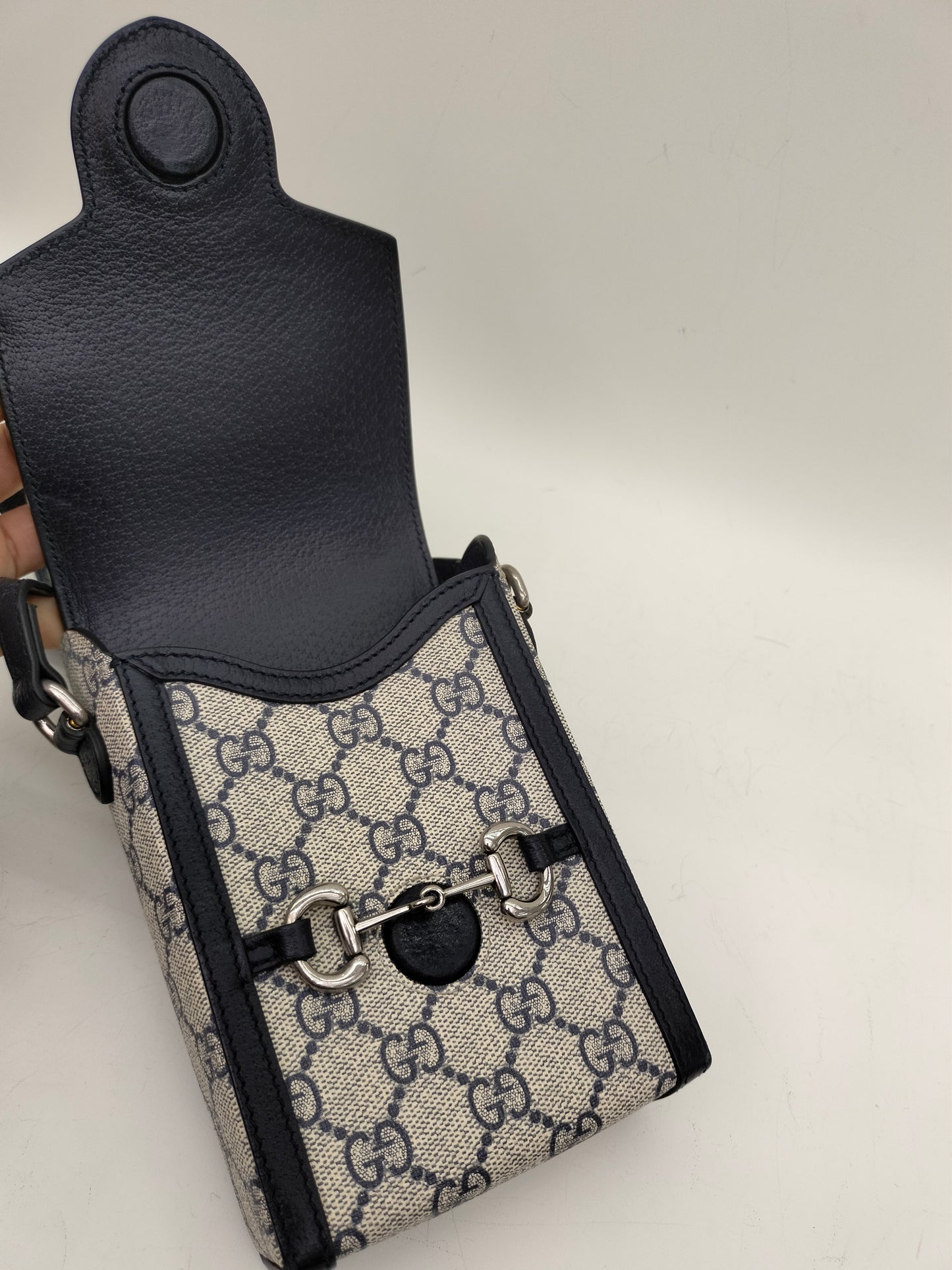 Gucci Horsebit Phone Bag Black