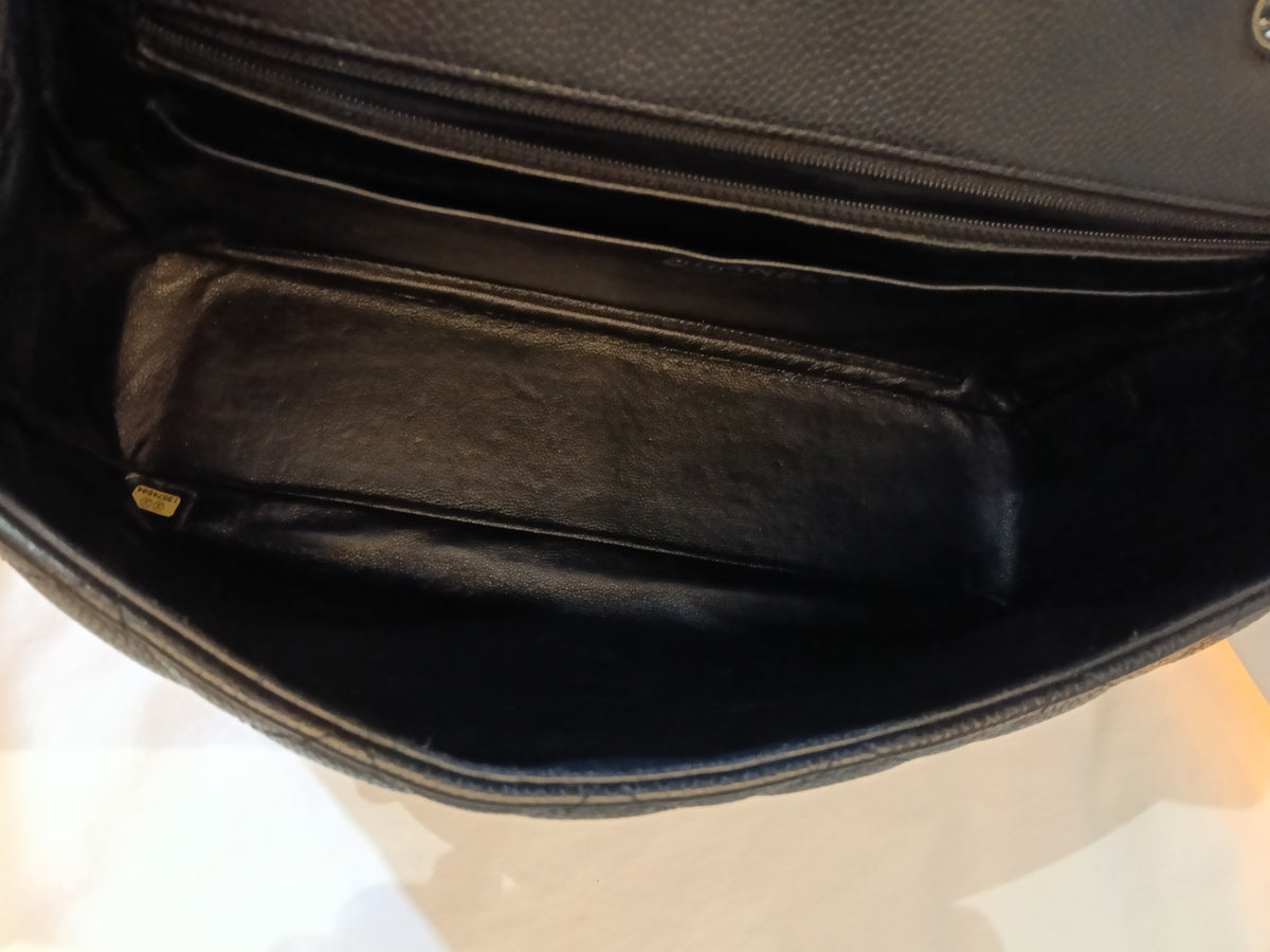 Chanel Jumbo Caviar Black SHW SF #13