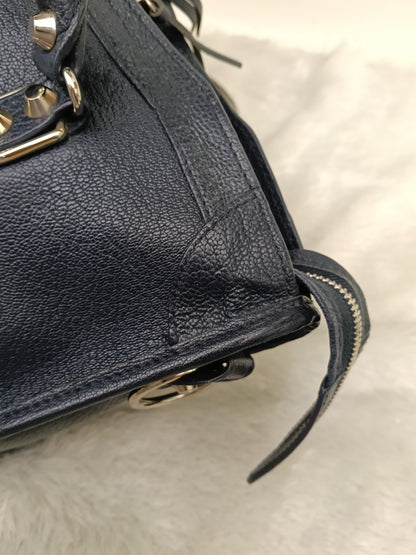 Balenciaga Small City Edge Navy SHW 2017