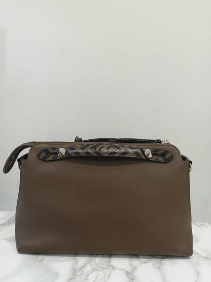 Fendi BTW Medium FF Handle Maya Brown SHW 2018