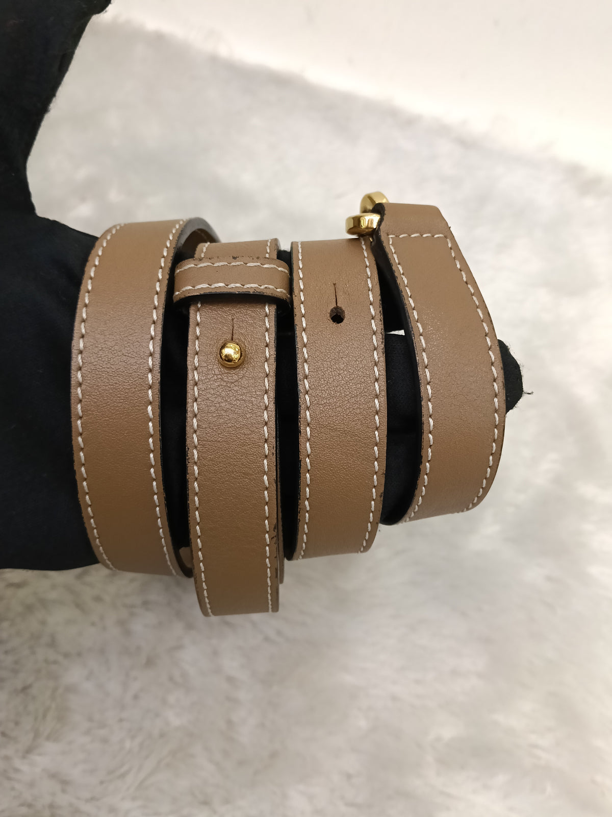 Loewe Puzzle Small Grained Sand Mink GHW 2020