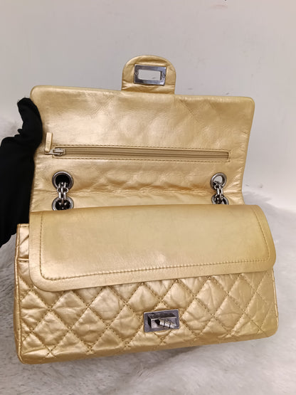 Chanel Reissue 225 Calfskin Gold RHW DF #12