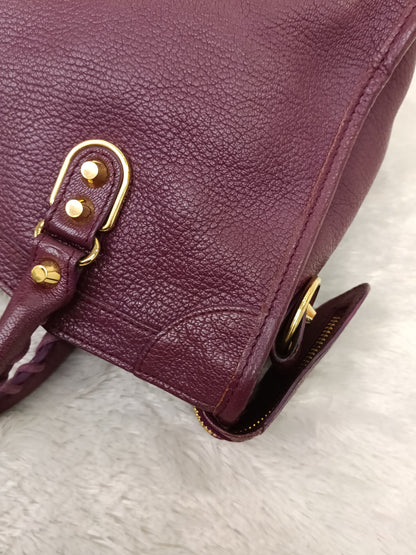 Balenciaga Small City Edge Prune GHW 2017