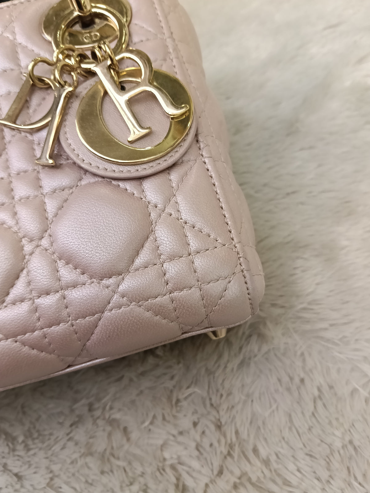 Lady Dior Mini Iridescent Lotus GHW 2018