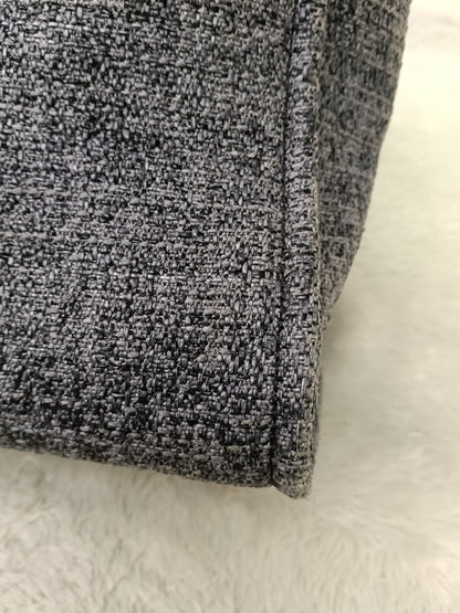 Chanel Deauville Small Tweed Black Navy LGHW (CHIP)