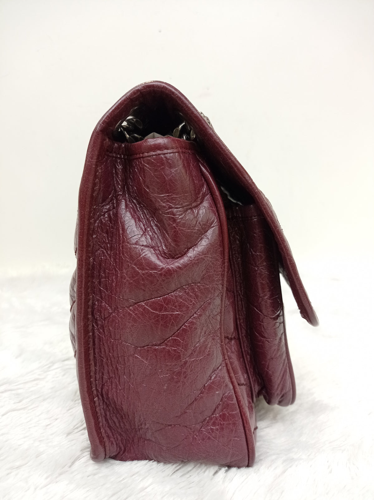YsL Niki Medium Calfskin Burgundy RHW 2018