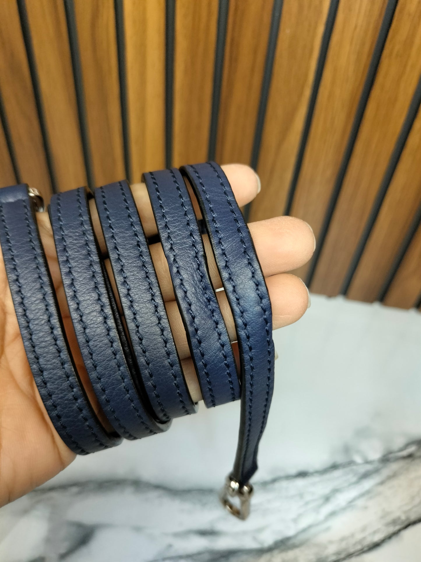 Loewe Puzzle Mini Grained Navy SHW 2020