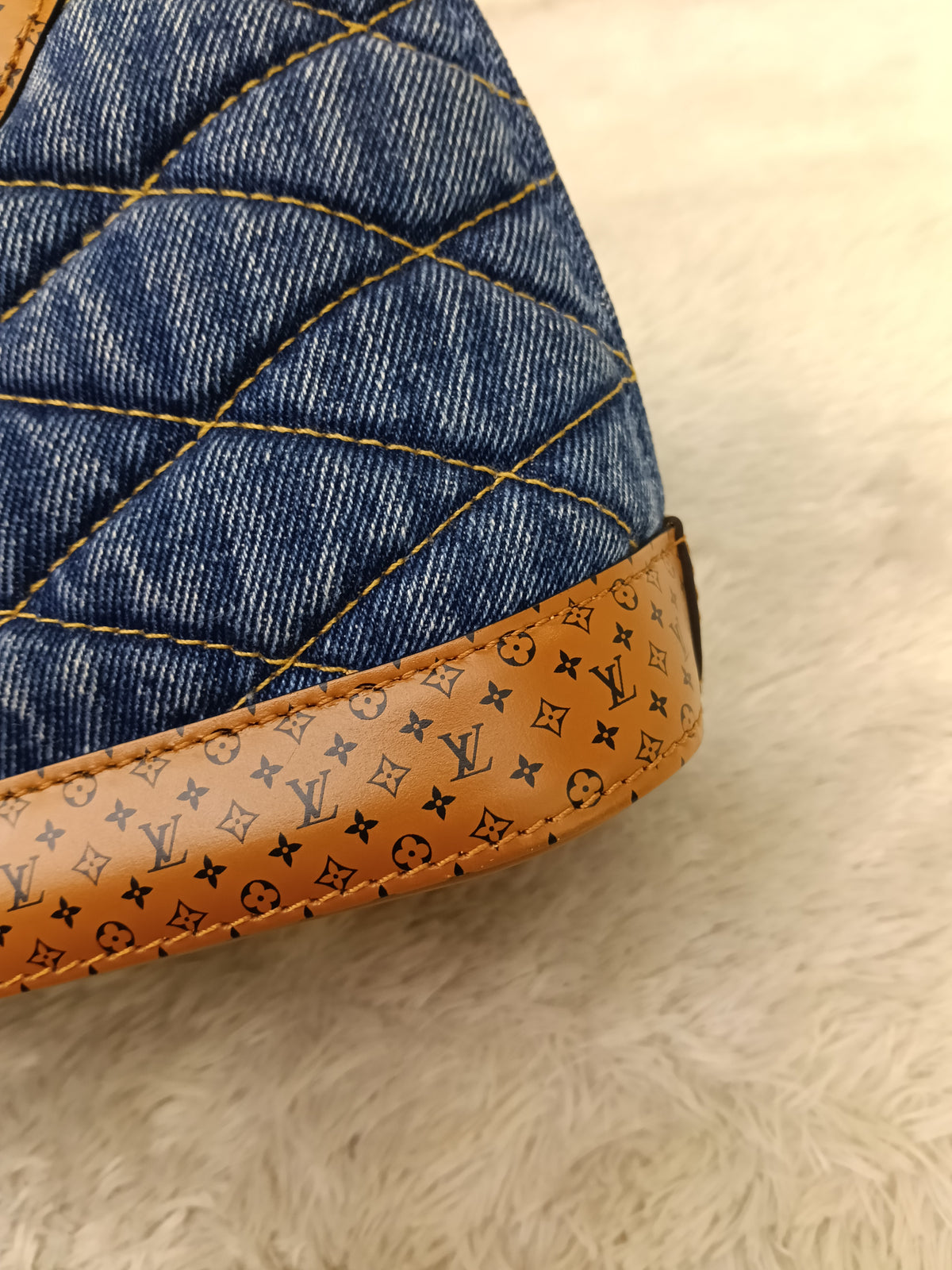 LV Alma BB Denim L Malletage Blue 2019
