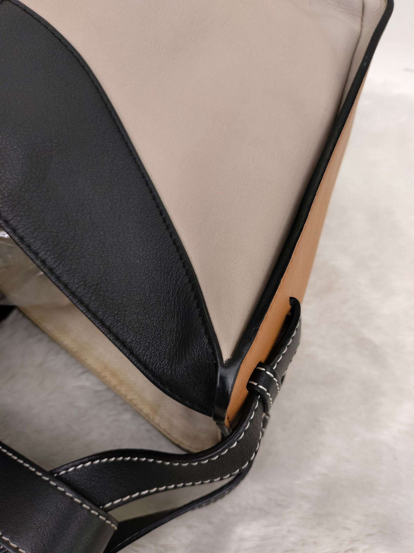 Loewe Hammock Small Beige Brown Black GHW 2018