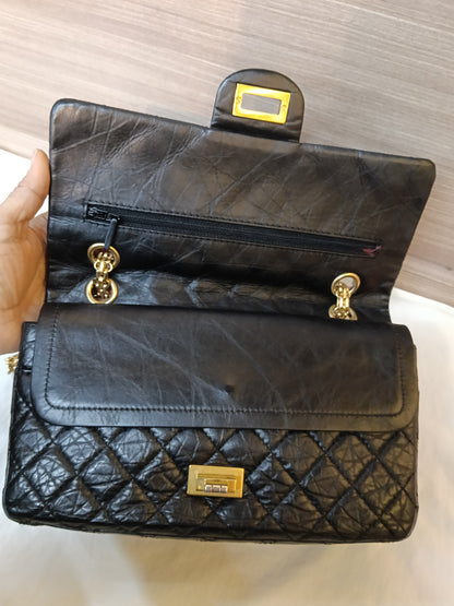 Chanel Reissue 225 Calfskin Black GHW DF #14