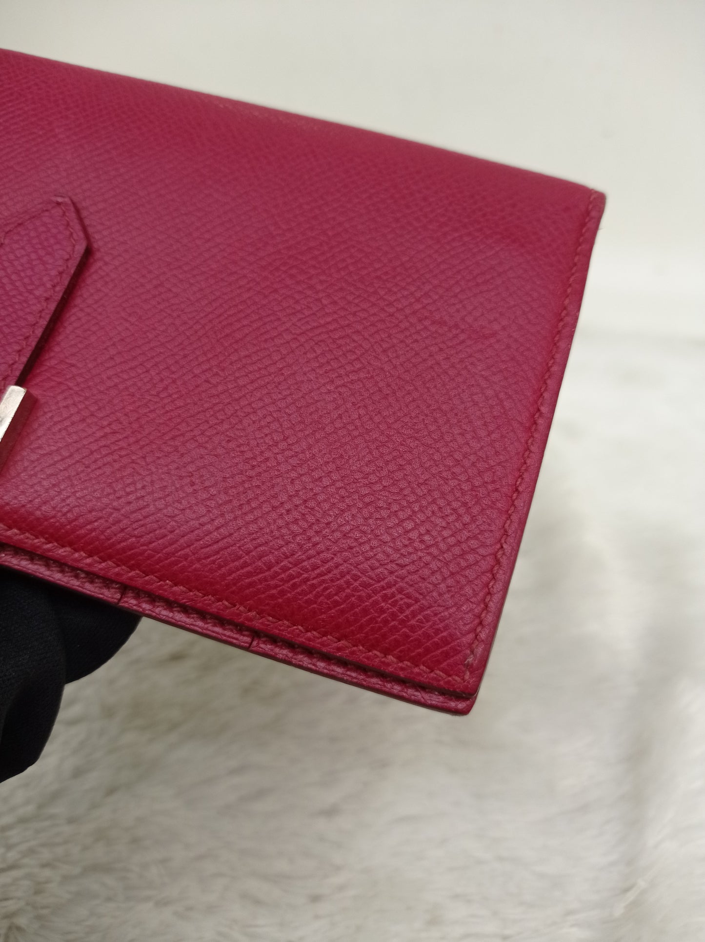 Hermes Bearn Wallet Epsom Rubish PHW #T
