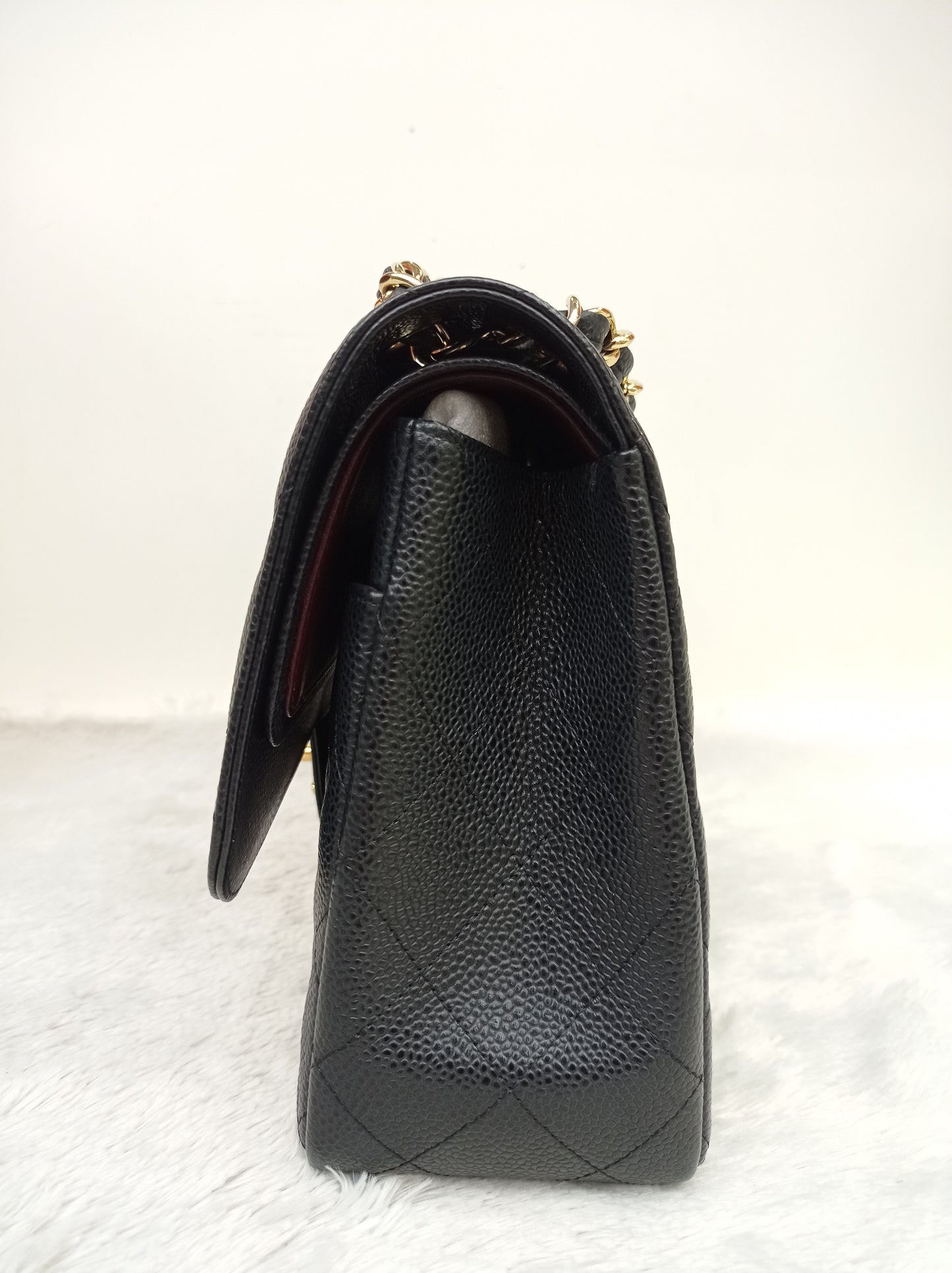 Chanel Jumbo Caviar Black GHW DF #17