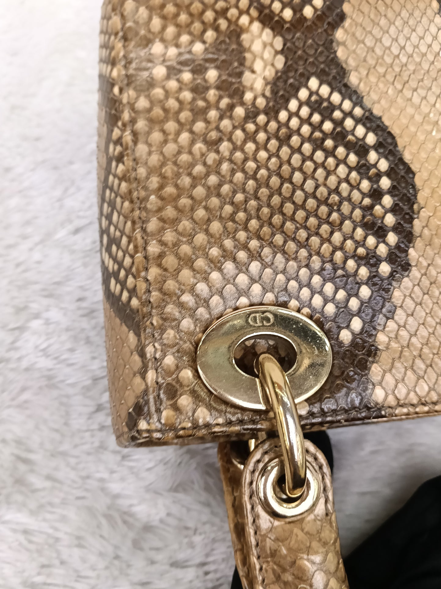 Lady Dior Mini Python GHW 2019