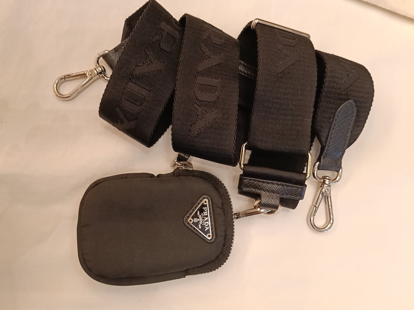 Prada Re Edition Multi Pochette Nylon Black SHW