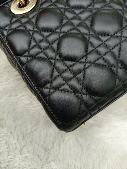 Lady Dior Small Lamb Black GHW 2018