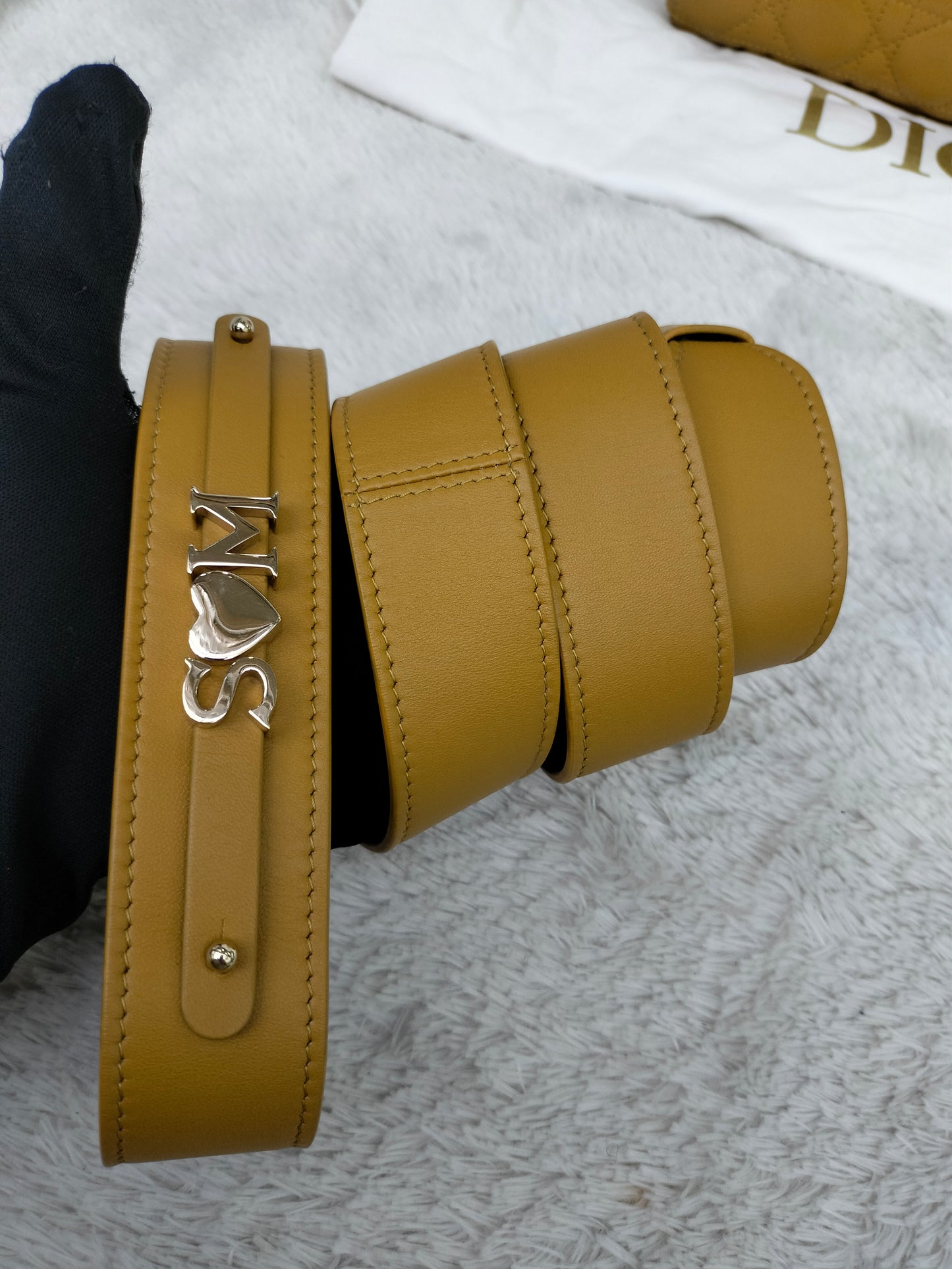 Lady Dior Small Amber Yellow GHW 2019