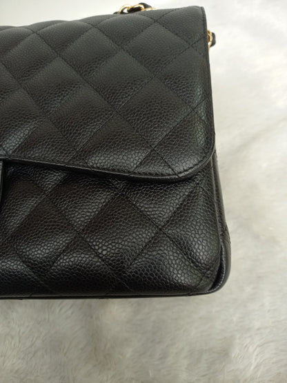 Chanel Jumbo Caviar Black GHW DF #17