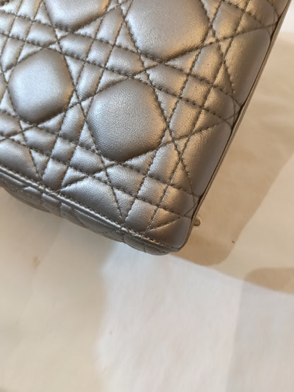 Lady Dior Mini Lamb Silver GHW 2016