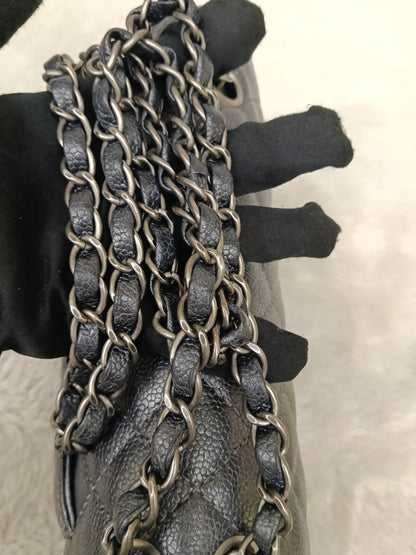 Chanel Medium Caviar Charcoal RHW DF #20