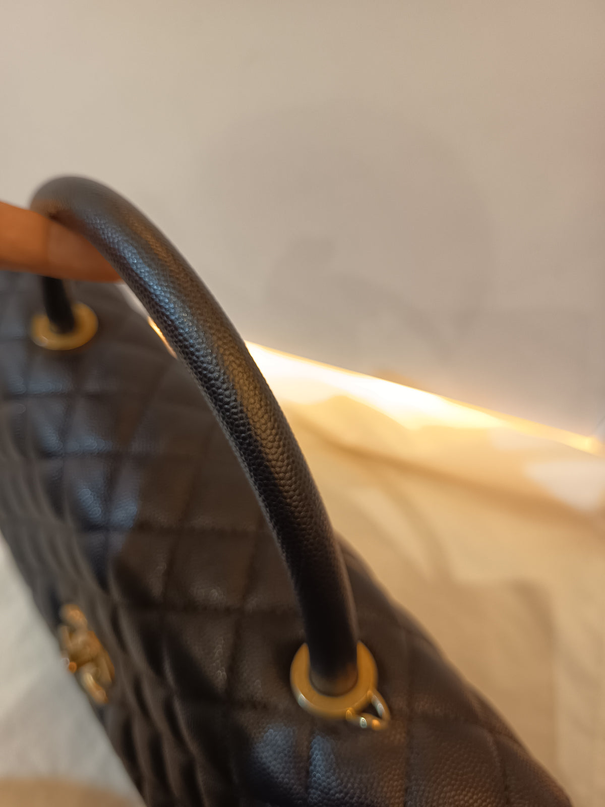 Chanel Coco Handle Large Caviar Black GHW #25