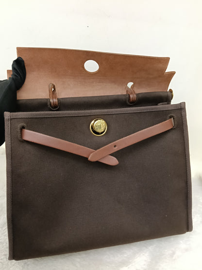 HB31 Canvas Brown GHW #G square