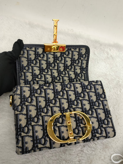 Dior Montaigne Box Oblique Navy GHW 2020