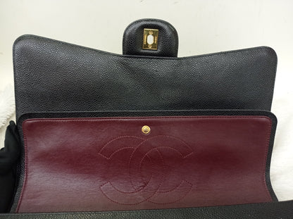Chanel Maxi Caviar Black GHW DF #14