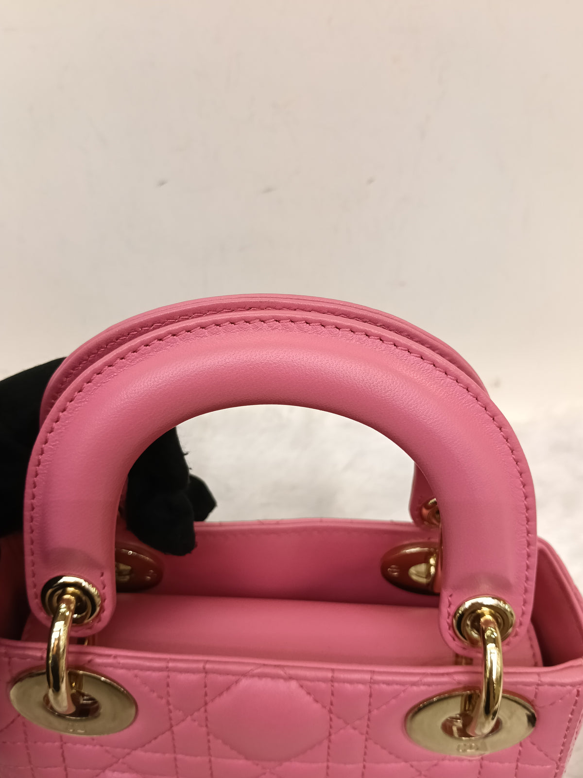 Lady Dior Mini Lamb Fuchsia GHW 2018