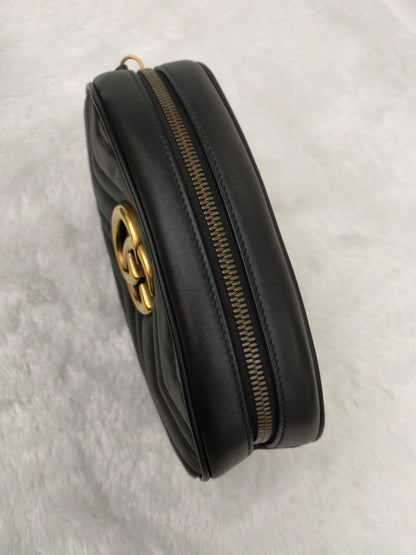Gucci Marmont Belt Bag Black GHW