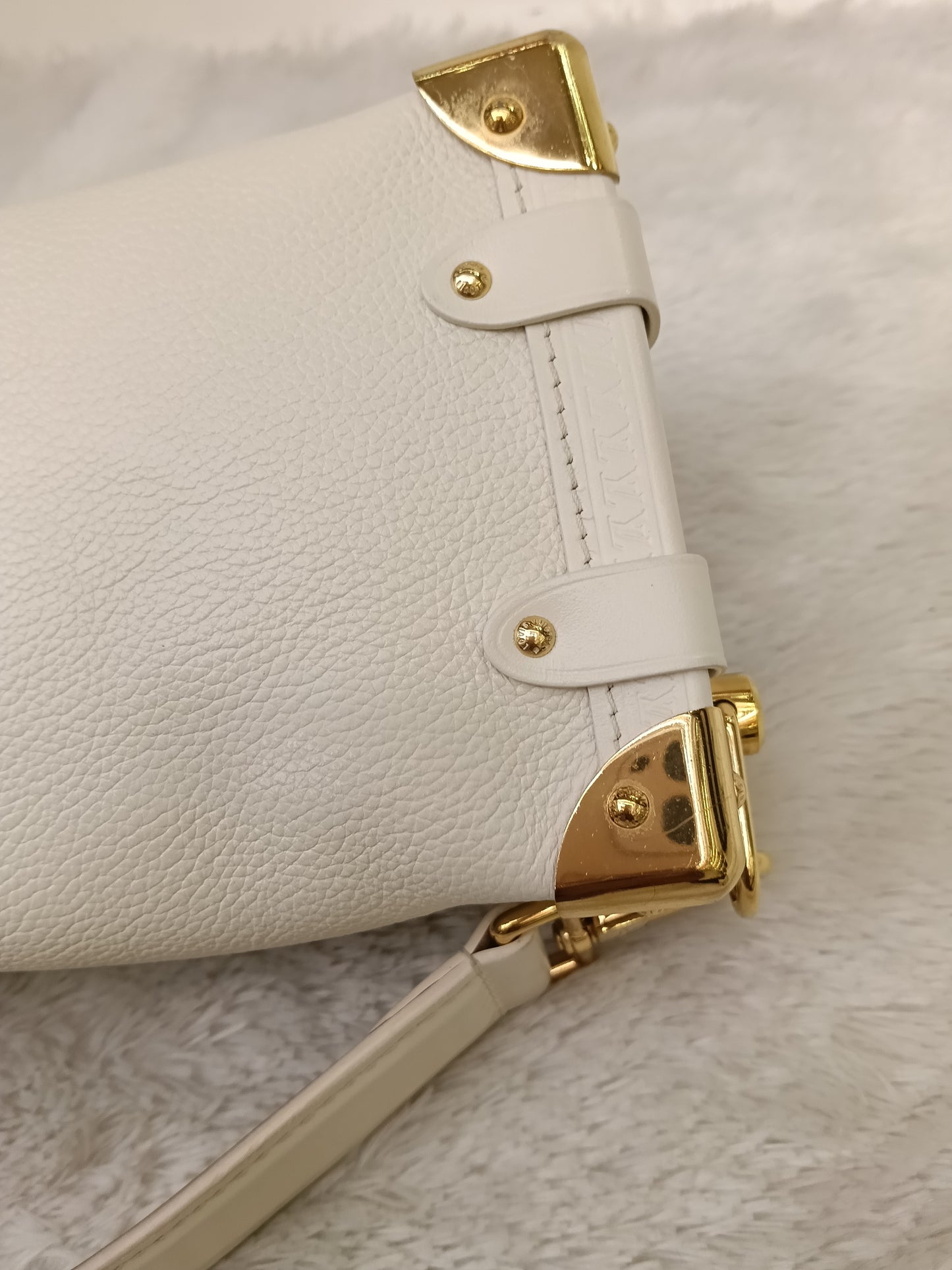LV Side Trunk PM Grained Calfskin Chalk (CHIP)