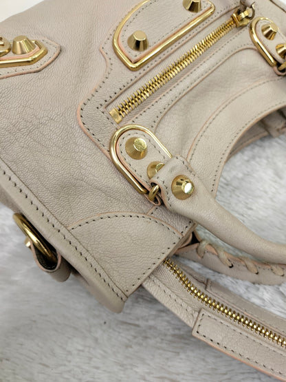 Balenciaga Mini City Edge Pink Beige GHW