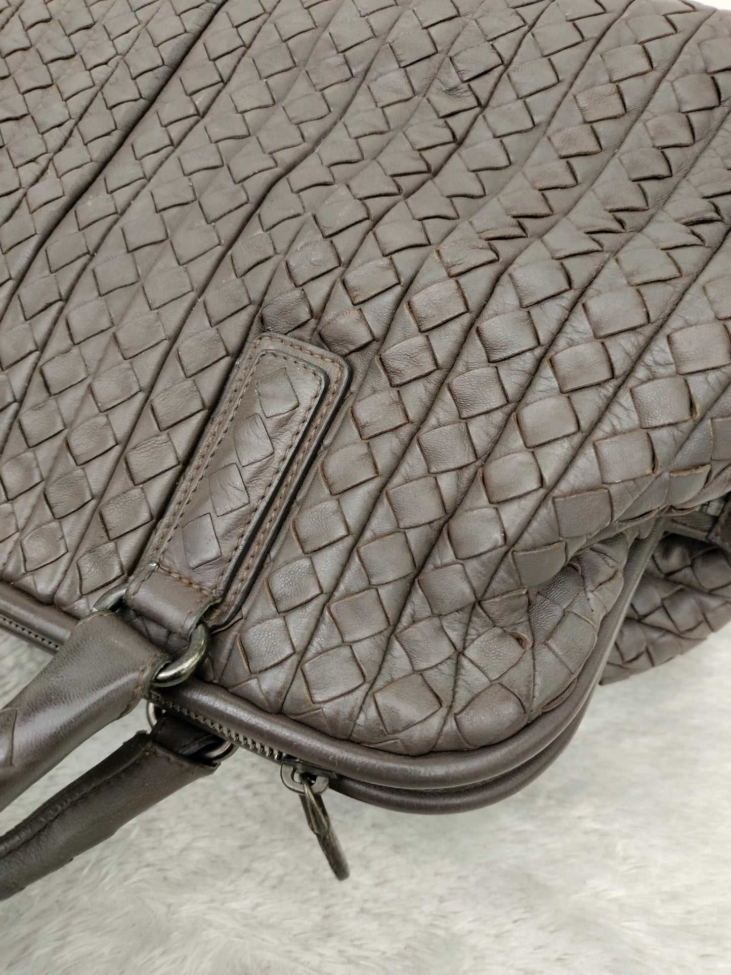 Bottega Veneta Intrecciato Doctor Bag Dark Grey RHW 2009