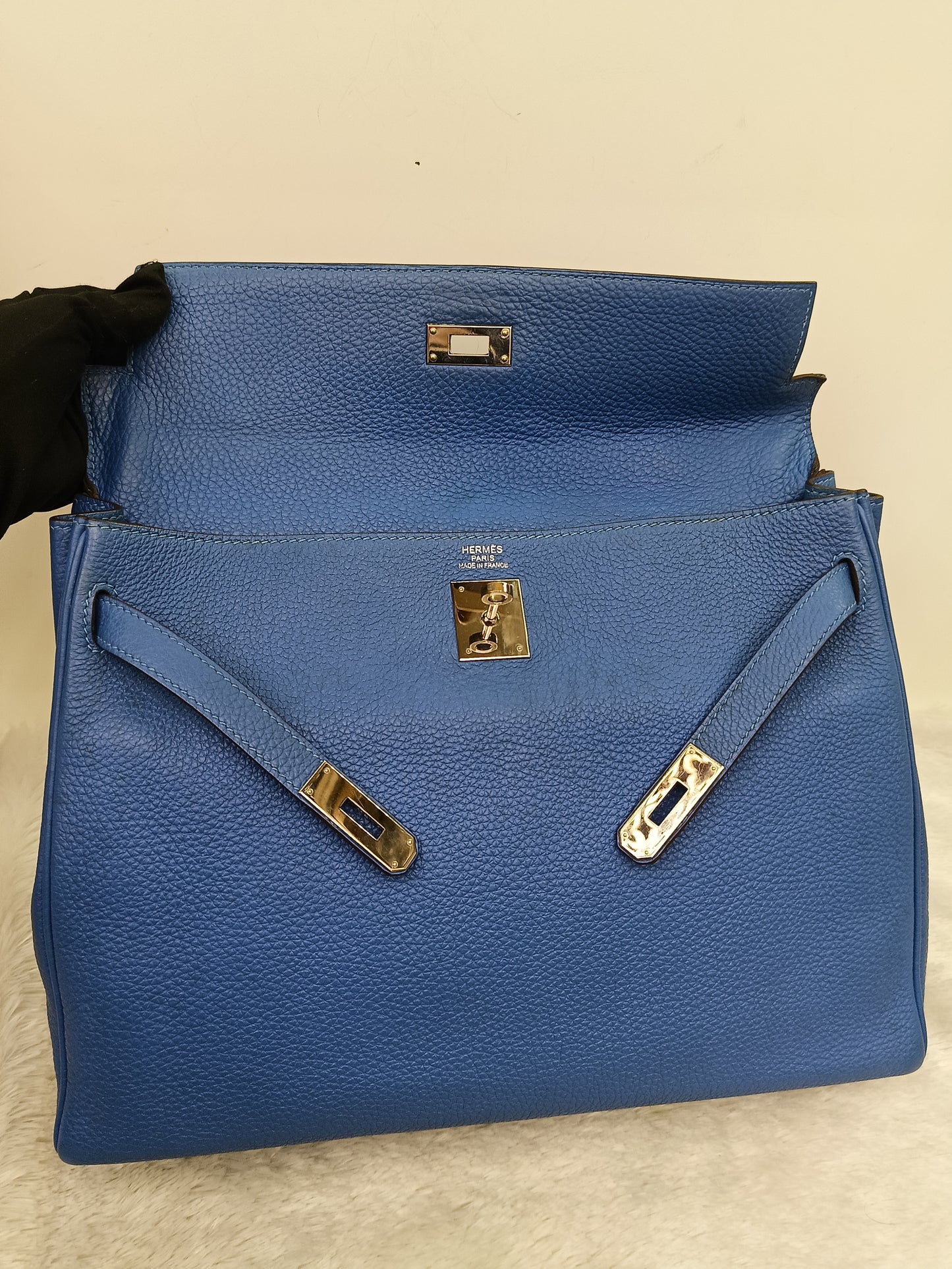 K35 Togo Blue Myconos PHW #O square