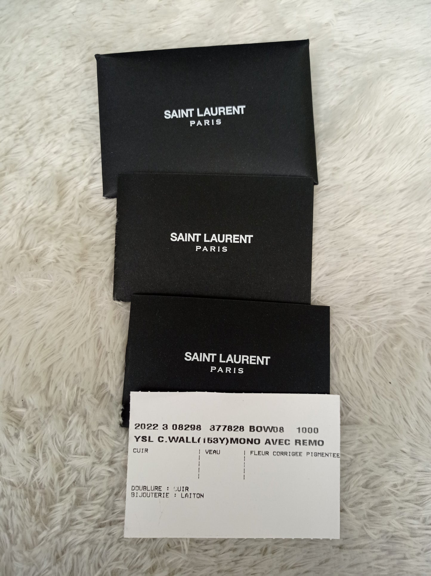 YsL WOC 22 Monogramme Chevron Grained All Black 2022
