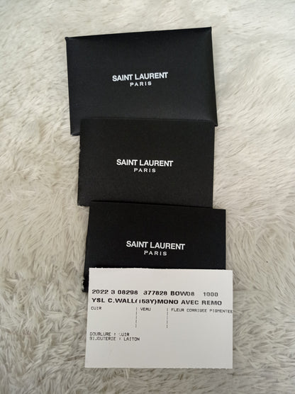 YsL WOC 22 Monogramme Chevron Grained All Black 2022