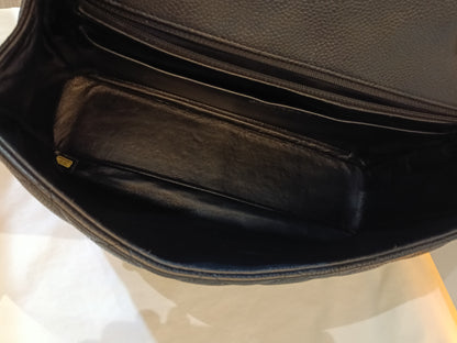 Chanel Jumbo Caviar Black SHW SF #13