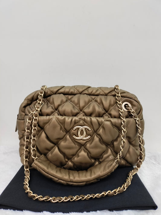 Chanel Camera Bubble Lamb Bronze GHW #13