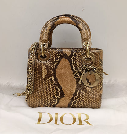 Lady Dior Mini Python GHW 2019