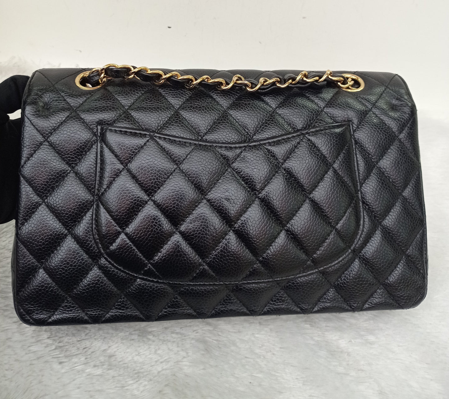 Chanel Medium Caviar Black GHW DF #21
