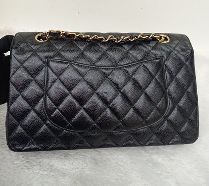 Chanel Medium Caviar Black GHW DF #21