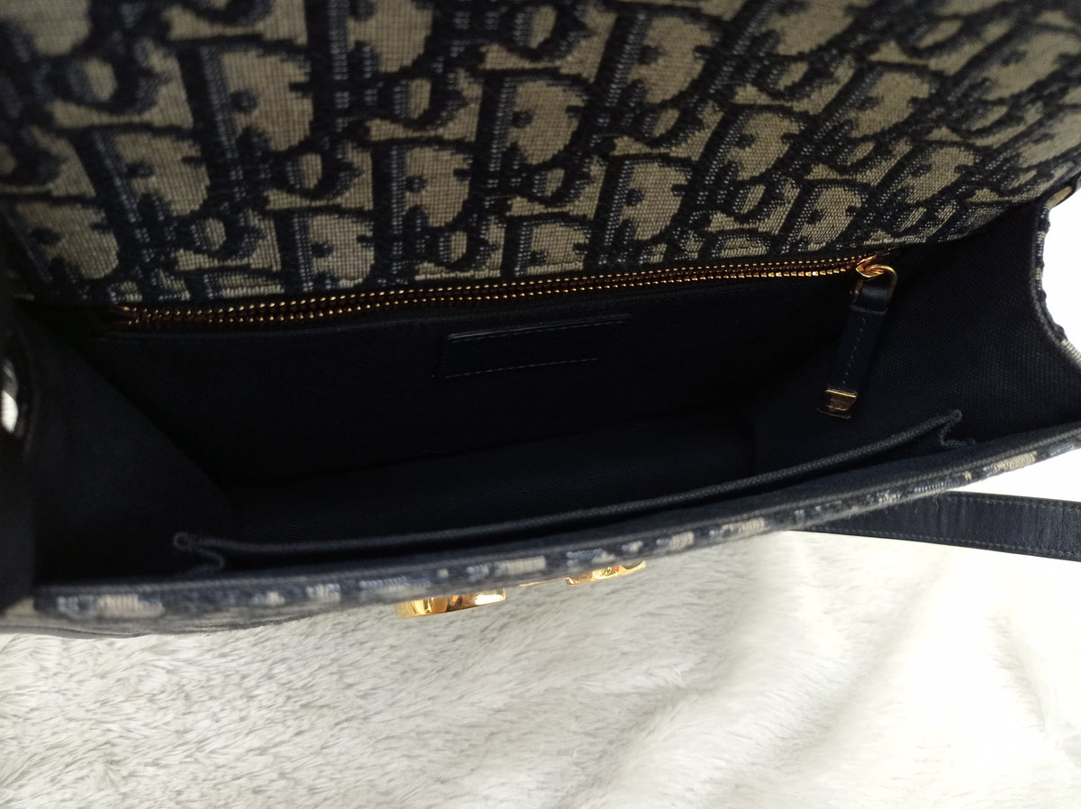 Dior Montaigne 30 Oblique Navy GHW 2019