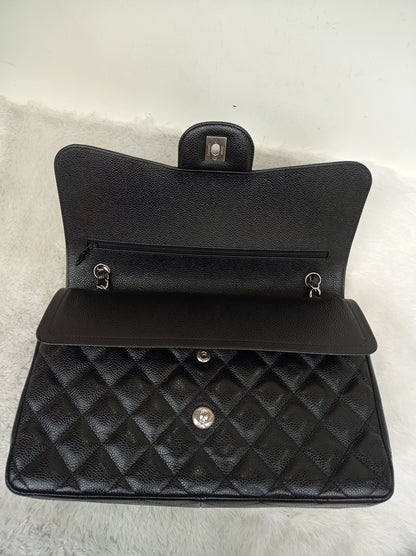 Chanel Jumbo Caviar Black SHW DF #26