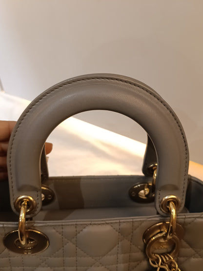 Lady Dior Small Lamb Grey GHW 2019