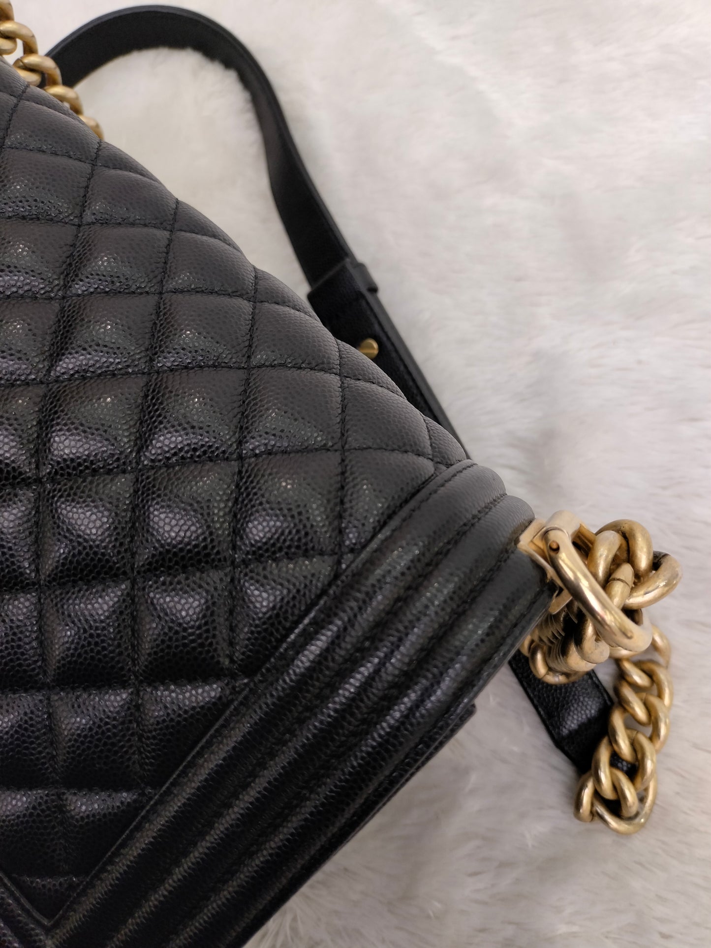 Chanel Boy 25 Caviar Black GHW #27
