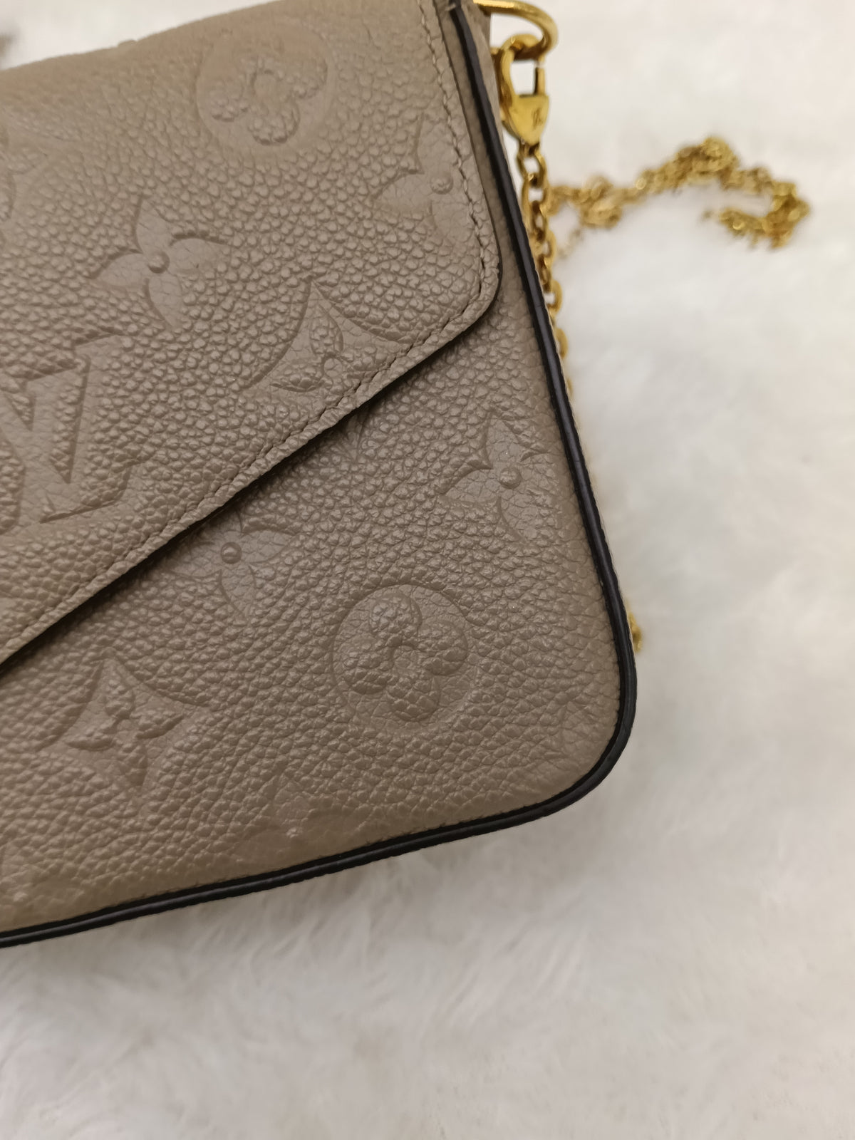 LV Felicie GM Monogram Empreinte Tourterelle 2020