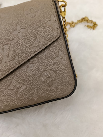 LV Felicie GM Monogram Empreinte Tourterelle 2020